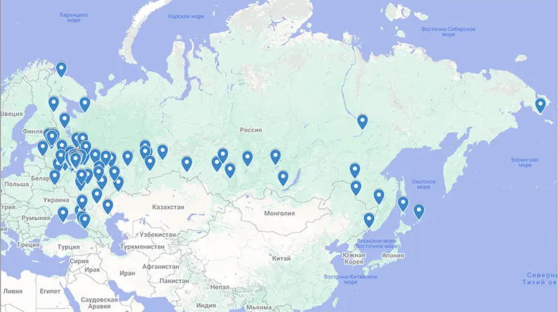 География проектов 3 Фазы | 3phases.ru